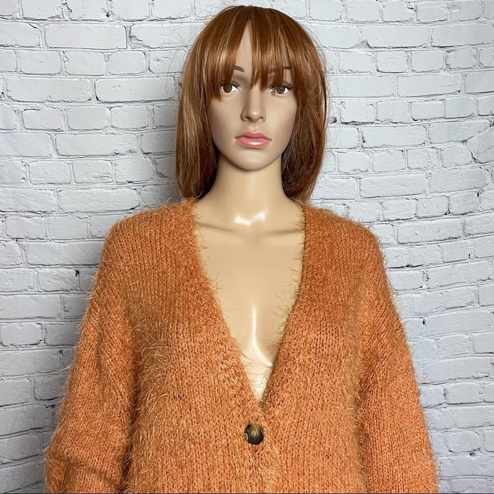 NWT New $148 Free People Nevermind Cider Oversized Cardigan Size S - Picture 10 of 12